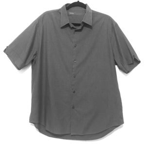 💥Perry Ellis Short Sleeve Button Up Striped Shirt